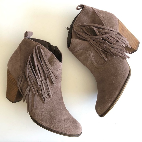Steve Madden Ponncho Fringe Ankle Booties - Picture 8 of 14